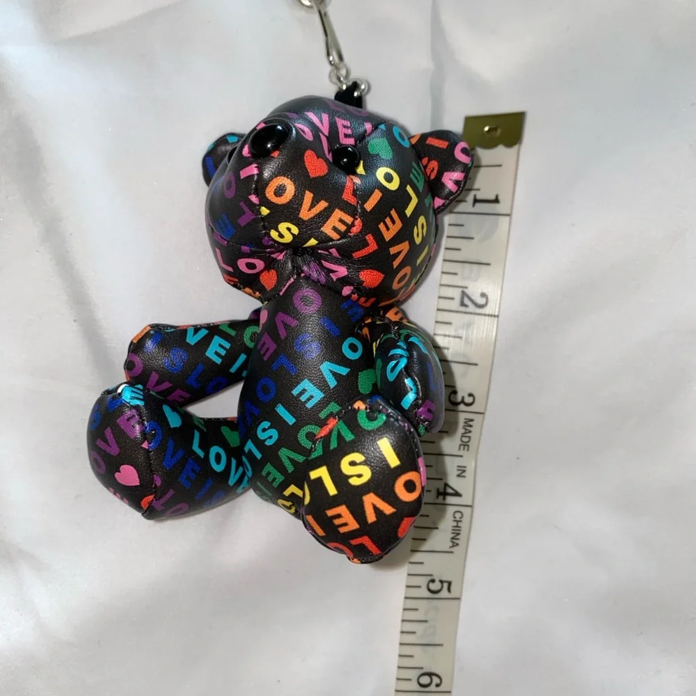 Cell Hand Held Holder 3D LOVE Pattern Teddy Bear